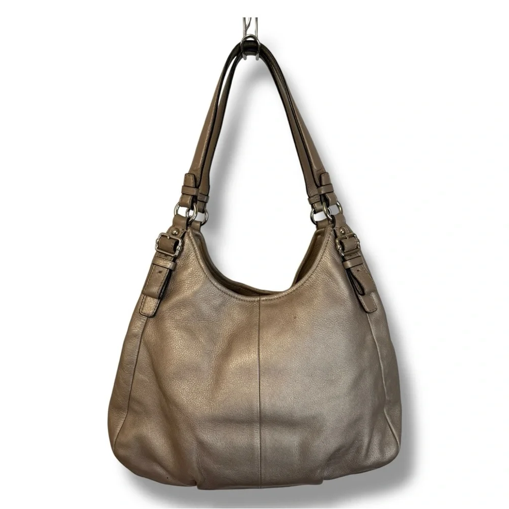 Coach Metallic Leather Hobo Bag - Picture 2 of 10